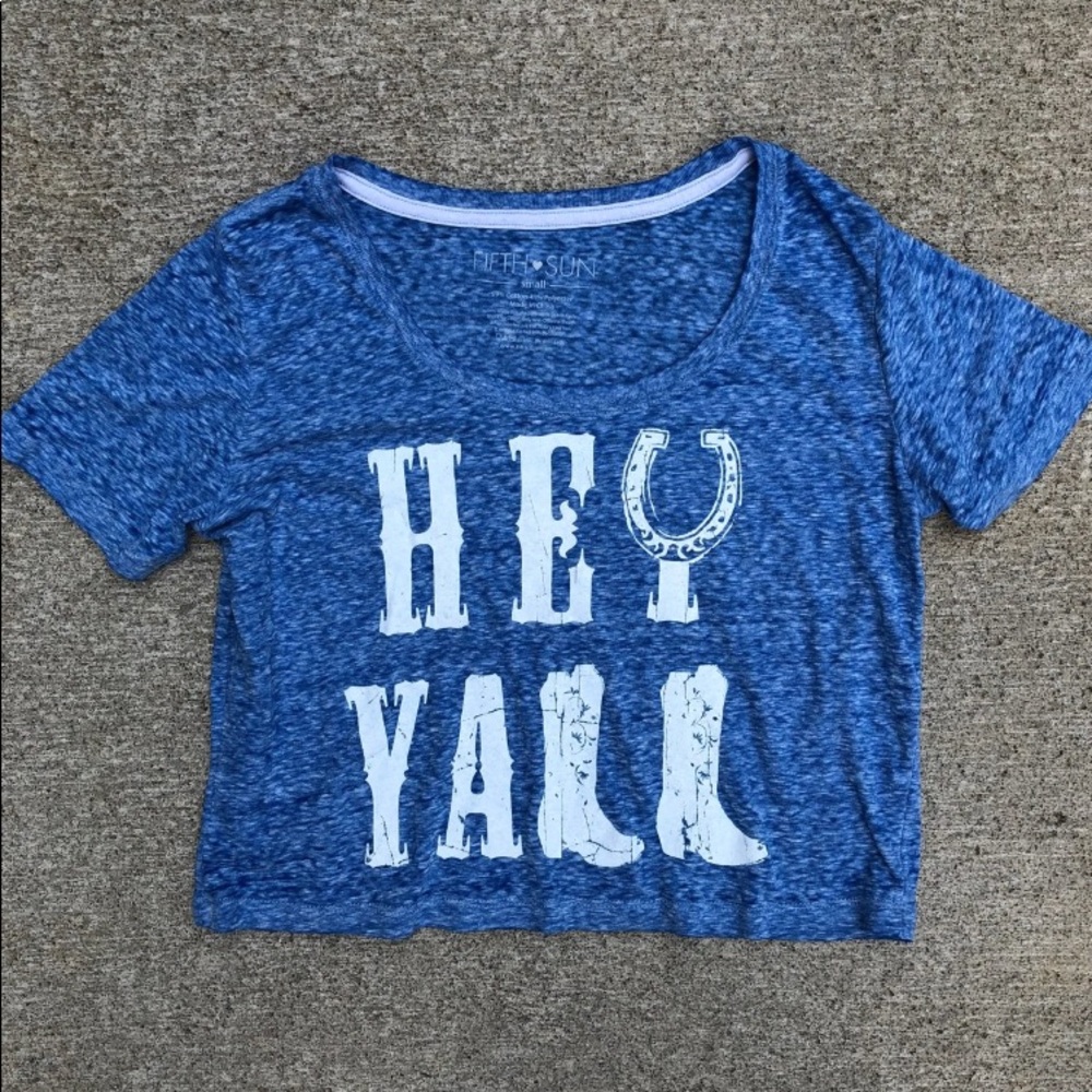 Hey Y’all western crop top